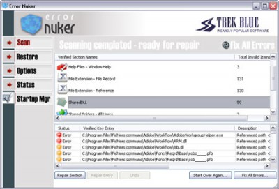 ! - Error Nuker 2006 screenshot ! - Error Nuker 2006 screenshot