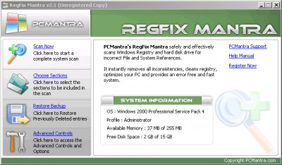 ! RegFix Mantra ! 2.2 screenshot