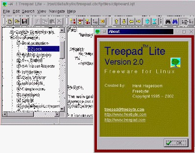! TreePad Lite for Linux 2.2.0 screenshot