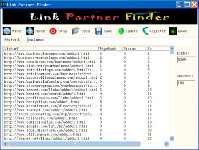 007 Link Partner Finder 1.3 screenshot 007 Link Partner Finder 1.3 screenshot