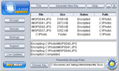 1 Click Encrypt File Folder Encryption 1.4.1 screenshot 1 Click Encrypt File Folder Encryption 1.4.1 screenshot