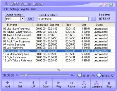 #1 MP3 Cutter Joiner 1.00 screenshot #1 MP3 Cutter Joiner 1.00 screenshot