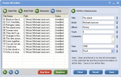 !1 Power ID3 Editor 1.00 screenshot