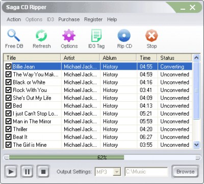 !1 Saga CD Ripper 1.00 screenshot