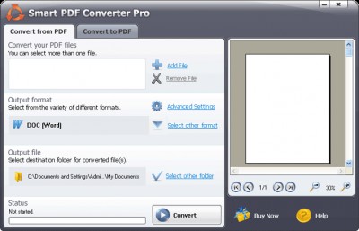 #1 Smart PDF Converter 4.1 screenshot #1 Smart PDF Converter 4.1 screenshot