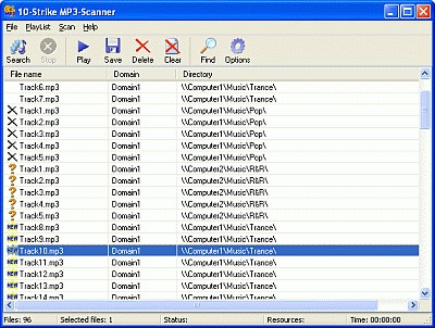 10-Strike MP3-Scanner 2.1 screenshot 10-Strike MP3-Scanner 2.1 screenshot