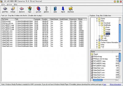 101 AVI MPEG WMV Converter 2.3 screenshot 101 AVI MPEG WMV Converter 2.3 screenshot