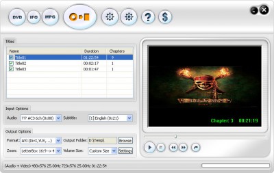 123 DVD Ripper 1.00 screenshot 123 DVD Ripper 1.00 screenshot