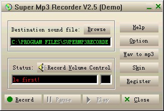 123 Super MP3 Recorder 2.5 screenshot 123 Super MP3 Recorder 2.5 screenshot