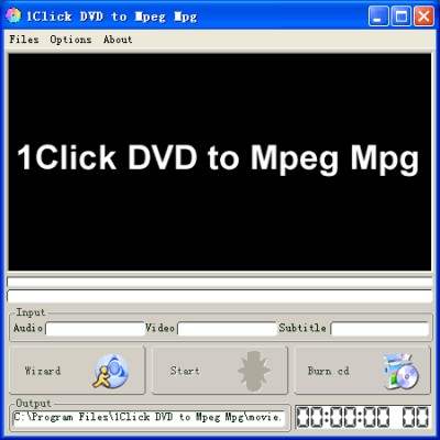 1Click DVD to Mpeg Mpg 1.13 screenshot 1Click DVD to Mpeg Mpg 1.13 screenshot