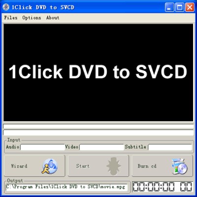 1Click DVD to SVCD 2.12 screenshot 1Click DVD to SVCD 2.12 screenshot