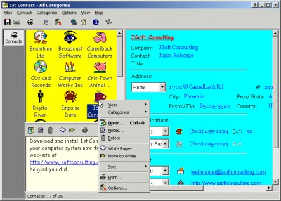 1st Contact 3.02 screenshot 1st Contact 3.02 screenshot
