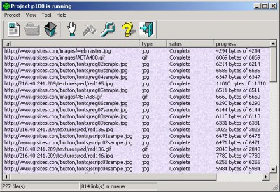 1st Webcollector 1.68 screenshot