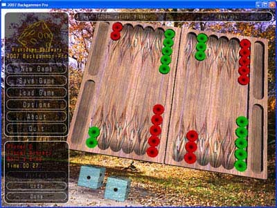 2007 Backgammon 5.0 screenshot 2007 Backgammon 5.0 screenshot