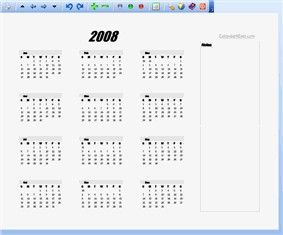 2008 Printable Calendar 1.2 screenshot