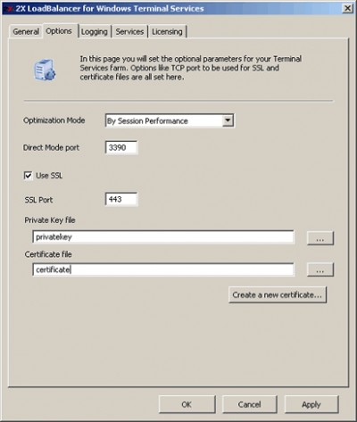 2X LoadBalancer for Terminal Services 3.0 screenshot 2X LoadBalancer for Terminal Services 3.0 screenshot