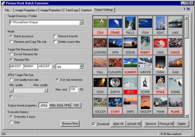 32-bit Picture-Desk Batch Converter 1.1c screenshot 32-bit Picture-Desk Batch Converter 1.1c screenshot