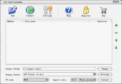 321 Xvid Converter 1.0.0 screenshot 321 Xvid Converter 1.0.0 screenshot
