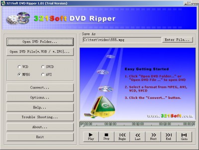 32One Soft DVD Ripper 4.97 screenshot