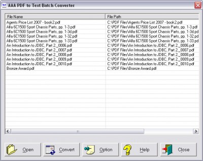 3A PDF to Text Batch Converter 2.0 screenshot 3A PDF to Text Batch Converter 2.0 screenshot