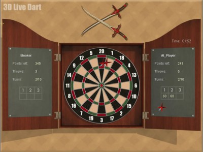3D Live Dart 1.07 screenshot 3D Live Dart 1.07 screenshot