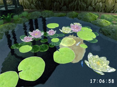 3D Pond screensaver 1.1 screenshot
