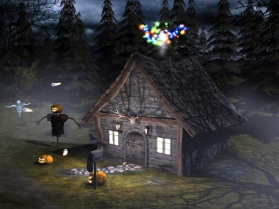 3d halloween desktop wallpaper. 3D Spooky Halloween Screensaver 1.0 screenshot