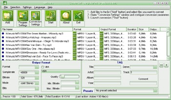 4Musics MP3 to WMA Converter 2.0 screenshot