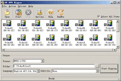4U DVD Ripper 2.2.0.3 screenshot