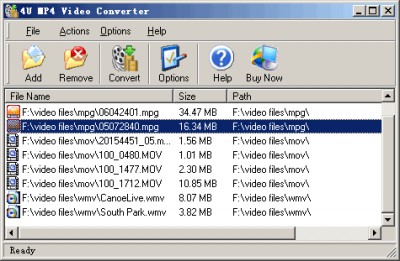 4U MP4 Video Converter 1.6.6 screenshot 4U MP4 Video Converter 1.6.6 screenshot