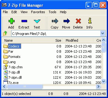 7-Zip 4.32 screenshot 7-Zip 4.32 screenshot