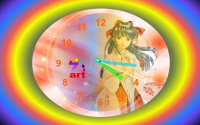 7art Anime Clock ScreenSaver 1.0 screenshot 7art Anime Clock ScreenSaver 1.0 screenshot