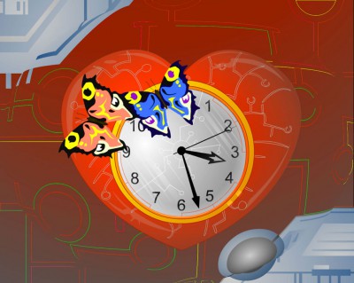 7art Cyberpunk Clock ScreenSaver 1.5 screenshot 7art Cyberpunk Clock ScreenSaver 1.5 screenshot