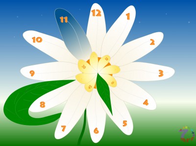 7art Merry Flower Clock ScreenSaver 1.1 screenshot 7art Merry Flower Clock ScreenSaver 1.1 screenshot