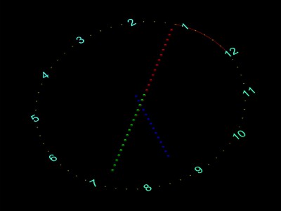 7art Rotary Clock ScreenSaver 1.1 screenshot 7art Rotary Clock ScreenSaver 1.1 screenshot