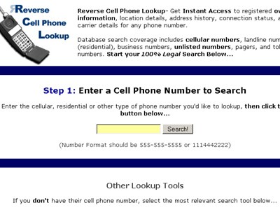 800 Number Reverse Lookup Search Tool 1.02 screenshot