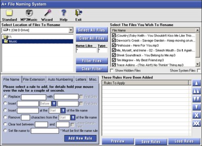 A+ File Naming System 1.2.9 screenshot