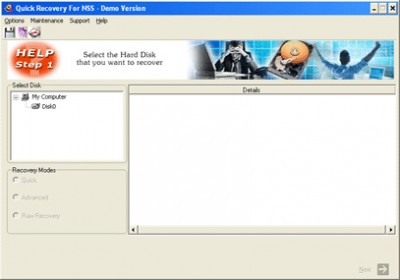 A Data Recovery Software- QR for Novell Netware NS 10.02 screenshot A Data Recovery Software- QR for Novell Netware NS 10.02 screenshot