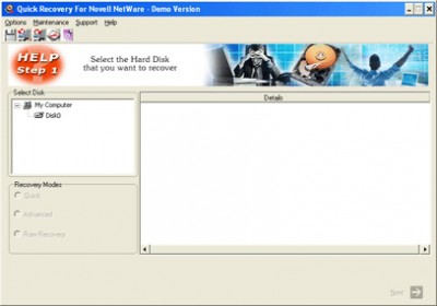 A Data Recovery Software- QR Novell Netware 10.x screenshot A Data Recovery Software- QR Novell Netware 10.x screenshot