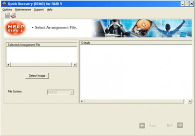 A Data Recovery Software-QR for RAID 5 1.09 screenshot A Data Recovery Software-QR for RAID 5 1.09 screenshot