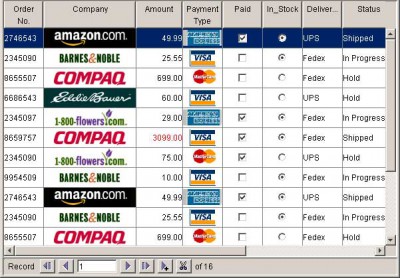A Java Grid Control - QuickTable 2.0.5 screenshot