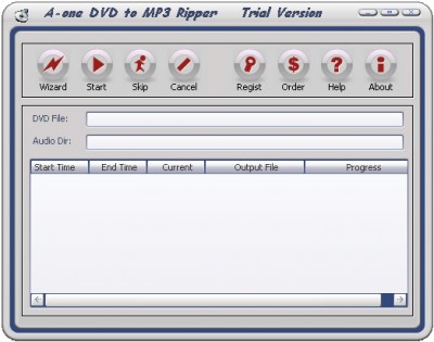 A-one DVD to MP3 Ripper Standard 4.21 screenshot
