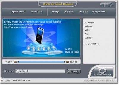 A-one iPod Converter Suite 6.36 screenshot