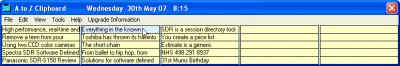 A to Z Clipboard 3.01.00 screenshot