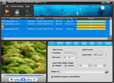 ABest Video Converter Spirit 5.91 screenshot ABest Video Converter Spirit 5.91 screenshot