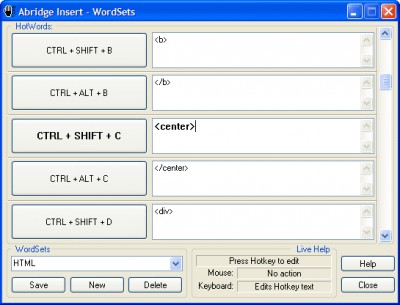 Abridge Insert 1.1 screenshot Abridge Insert 1.1 screenshot
