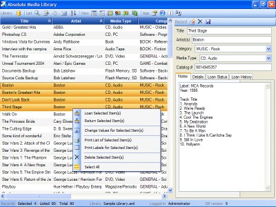 Absolute Media Library 1.1 screenshot Absolute Media Library 1.1 screenshot