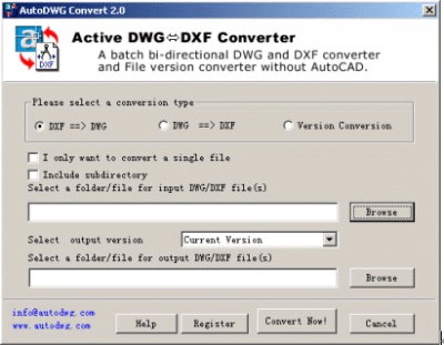 ACAD DWG DXF Converter 2.37 screenshot ACAD DWG DXF Converter 2.37 screenshot