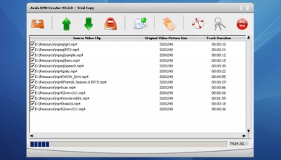ACALA - DVD Creator 2.9.9.924 screenshot