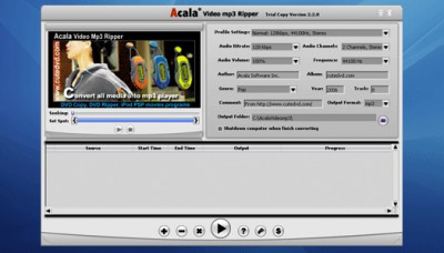 Acala Video mp3 Ripper 2.8.1 screenshot Acala Video mp3 Ripper 2.8.1 screenshot